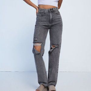 PacSun '90s Boyfriend Jeans Washed Black Ripped